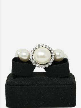 Miu Miu Pearl Rhinestone Bracelet